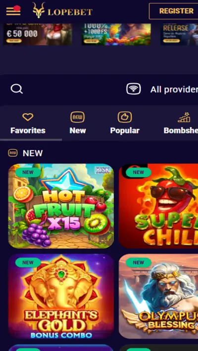 Mobile App Lopebet